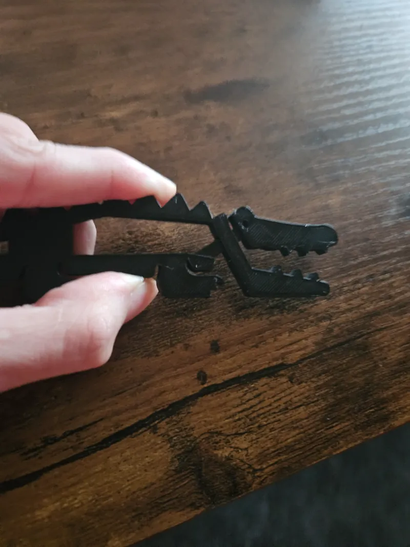 Crocodil Clipper Fidget Toy