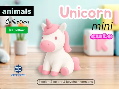 Unicorn mini cute adorable tiny animal