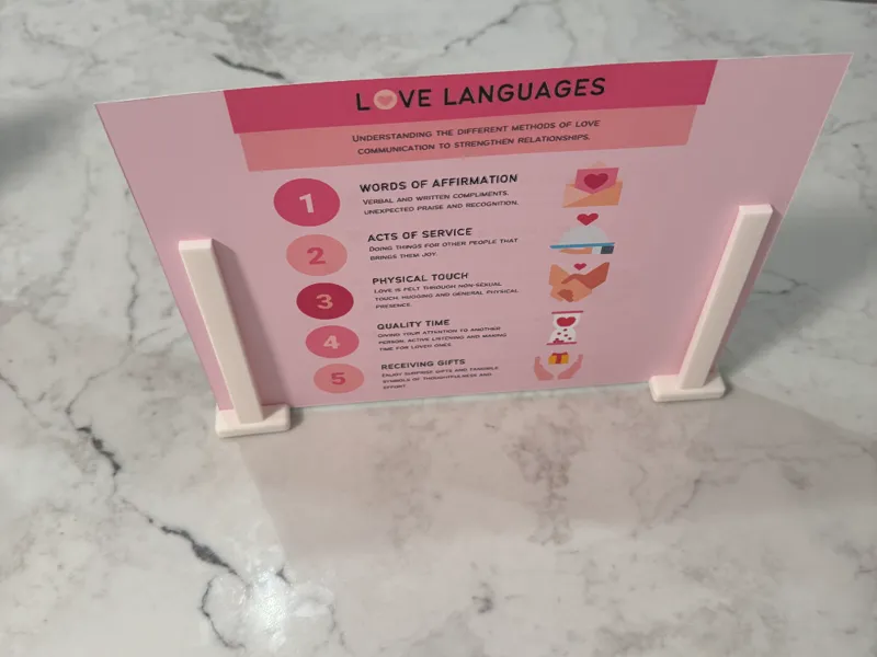 Cardstock Sign Holder