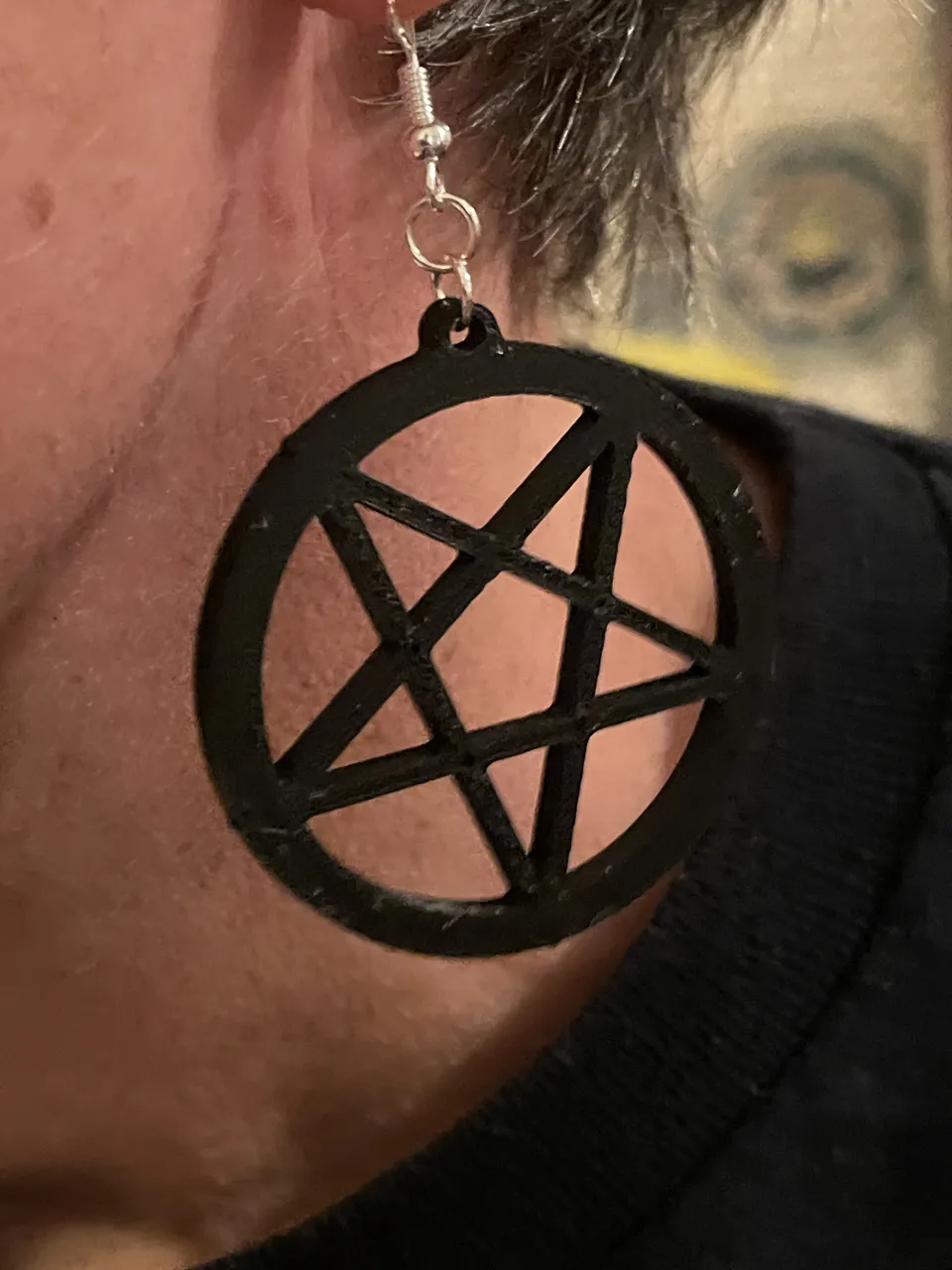 Pentagram Earrings view 2