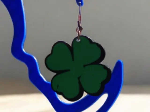 Multicolor Clover Earrings