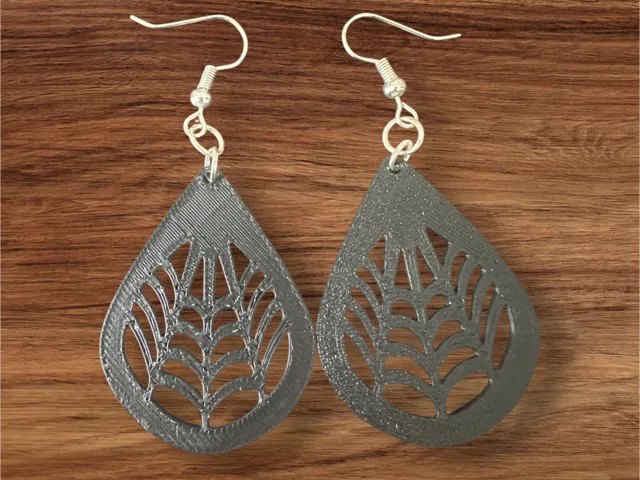 Spiderweb drop earrings