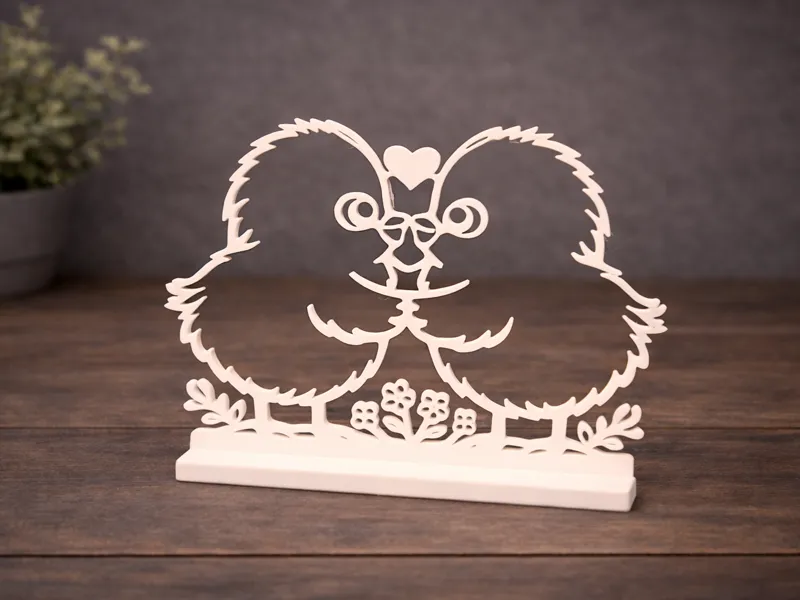 Cute Easter Chick Pair – Decorative Stand