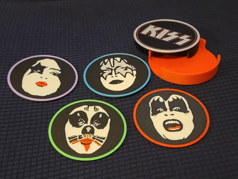 KISS Drink Coaster Set