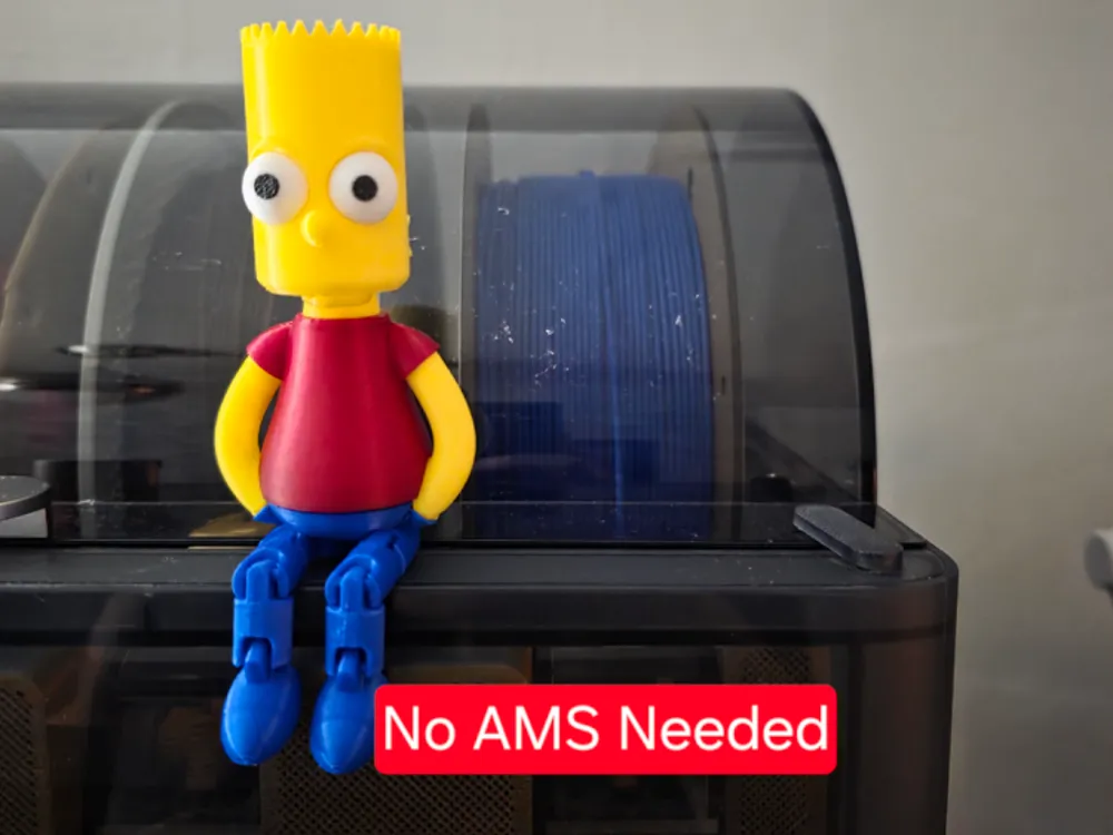 Articulated Bart Simpson is here - Free 3D Print Model - MakerWorld
