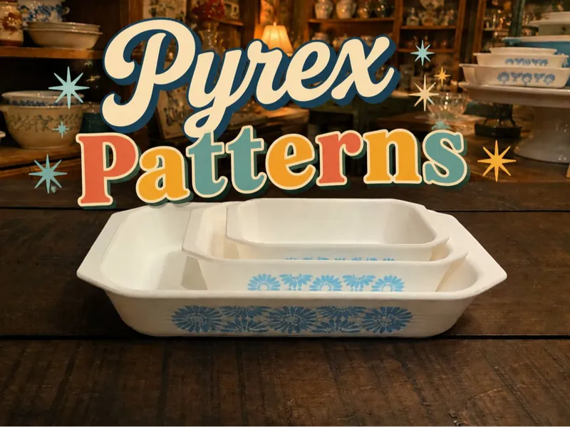 Antique Pyrex Lasagna Dish Daisy Pattern