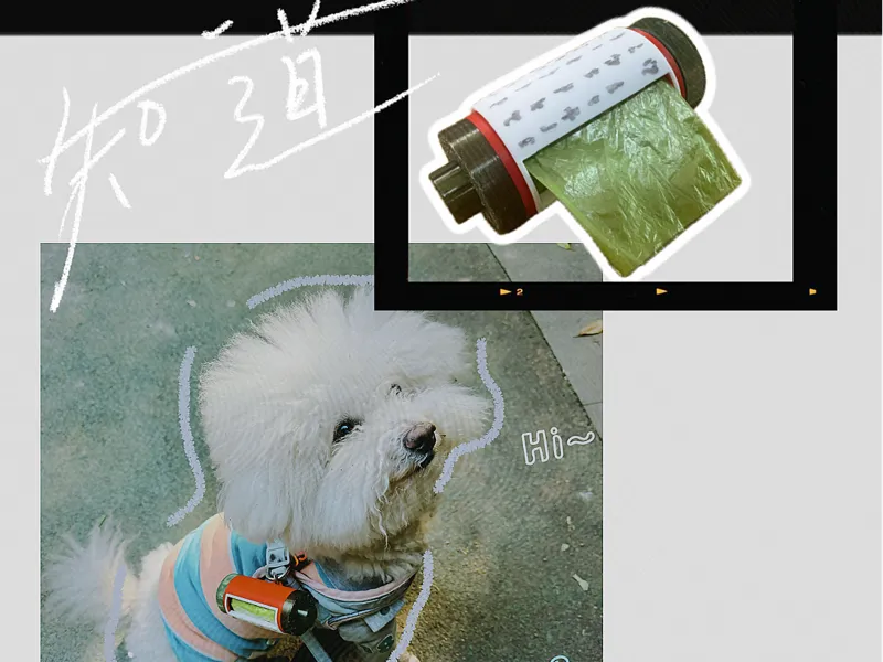 遛狗拾便袋容器