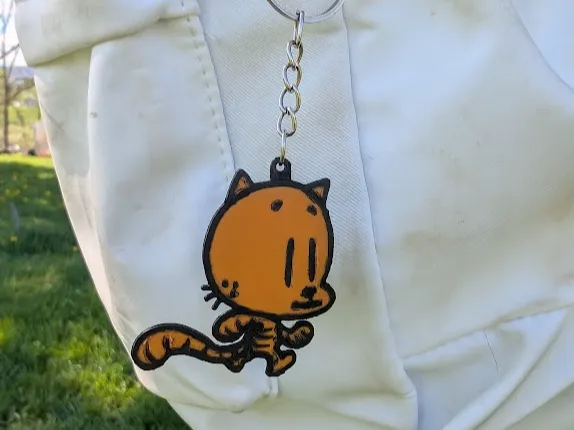Little Petey Keychain, From Dog Man; dav pilkey 