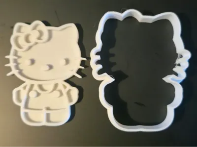 Hello Kitty - Sanrio 2 part cookie cutter
