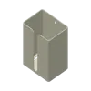 160 long, 100 wide, 70 high tissue box