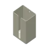 176 length, 100 width, 70 height tissue box