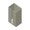 190mm long, 100mm wide, 70mm high Tissue Box