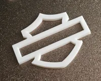 Logo moto Harley-Davidson imprimé en 3D — photo 4