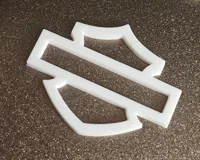 Logo moto Harley-Davidson imprimé en 3D — photo 3