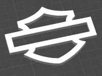 Logo moto Harley-Davidson imprimé en 3D — photo 1