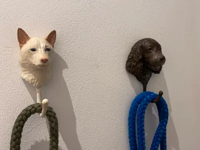 Wall Hooks Dog Head Shaped – Shiba Inu & Spaniel