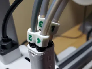 PTFE Tube labels - AMS Lite tags - filament number