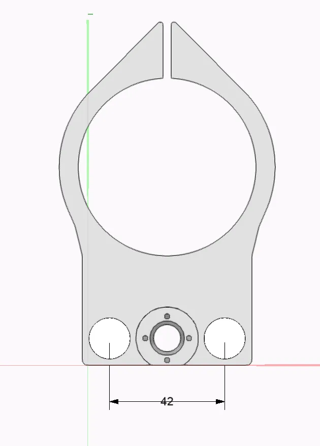 CNC 3018 65mm Router Holder - 42mm Version - Free 3D Print Model ...