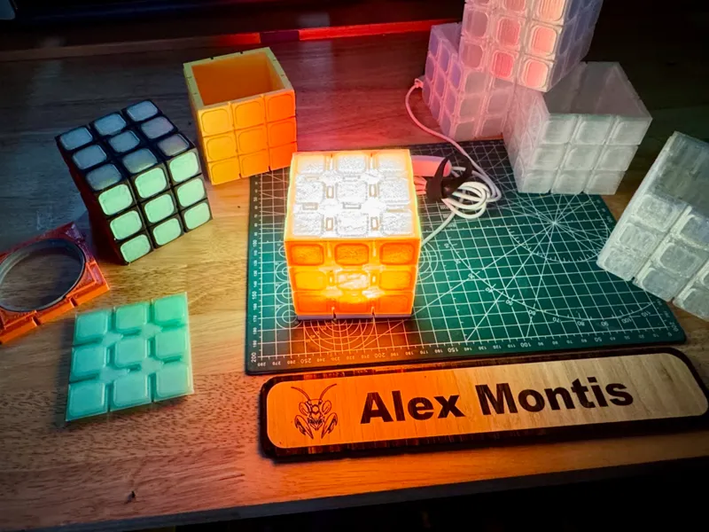 Rubic's Cube Lamp - Assembly Required