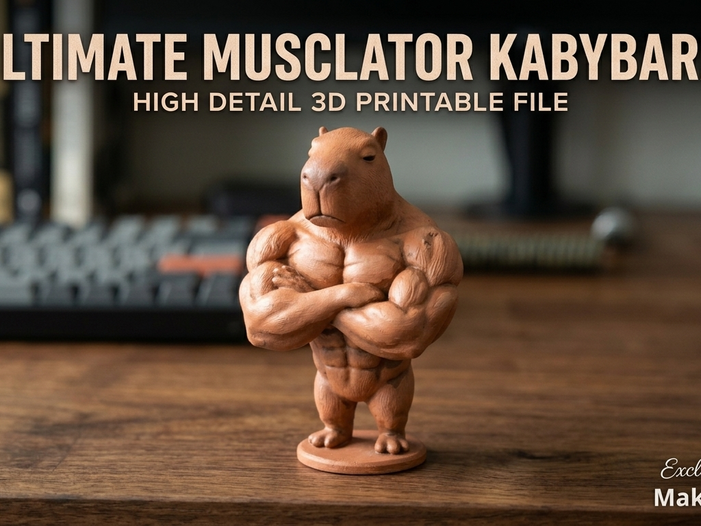 Ultimate Musclator Kabybara | Sigma Meme Figurine