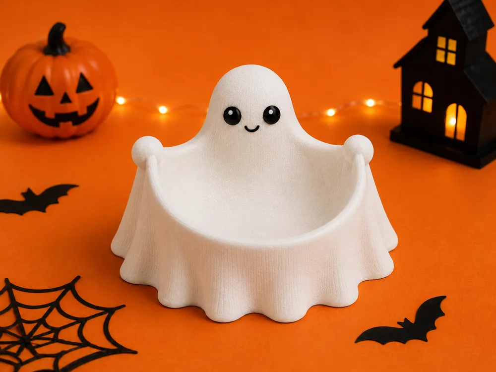 Adorno temático: Cute Ghost Bowl – Spooky Trinket & Candy Dish. Referencia del modelo original.