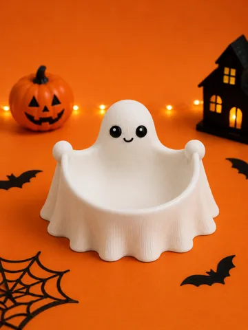 Adorno temático: Cute Ghost Bowl – Spooky Trinket & Candy Dish — vista de referencia 2