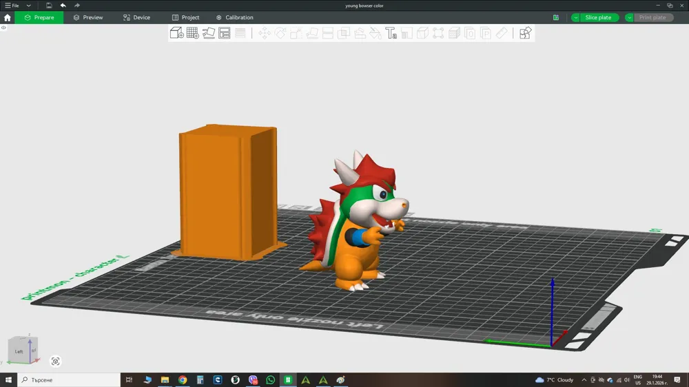 young bowser color - Free 3D Print Model - MakerWorld