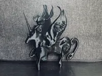 smaller scale, flattened feet, more supports