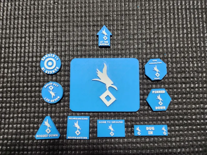 Fallschirm-Pnzr-Div 1. HG - Flames of War Tokens 
