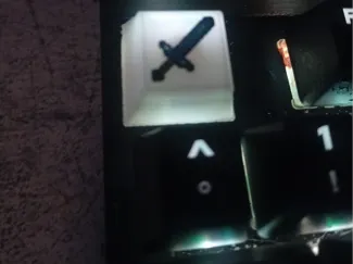 Minecraft Sword Keycap