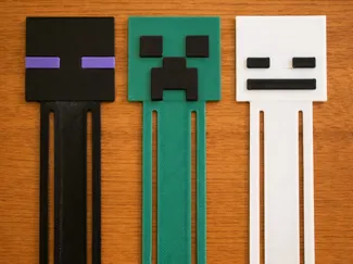 Minecraft (Creeper, Skeleton, Enderman) Bookmarks