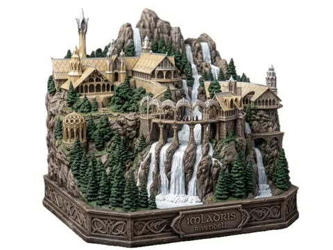Figura decorativa: Rivendell – Realm of Lord Elrond — referencia de MakerWorld