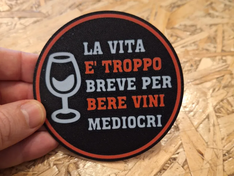 Sottobicchiere la vita è troppo breve