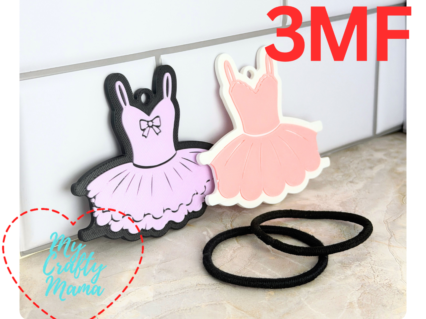 Ballet Tutus Hair Tie Keychain in 2 Styles - 1