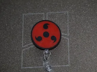 Naruto Sharingan Badge Reel Holder