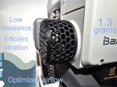 A1 Hotend Fan Filter Cover