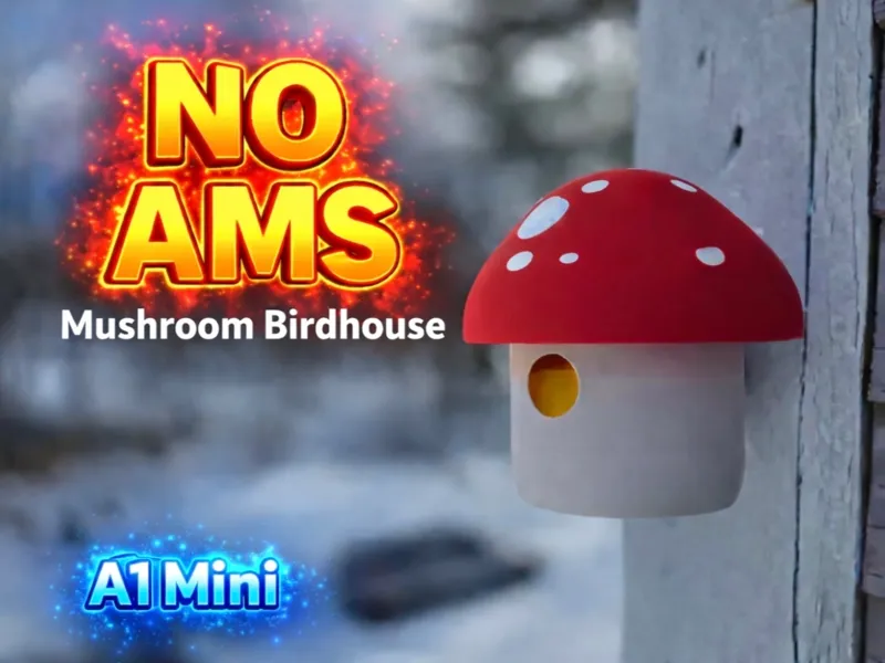 Mushroom Birdhouse