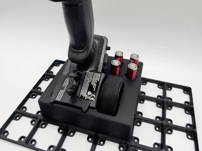 Spektrum SLT2 3x3 upright Gridfinity holder w/ AAs