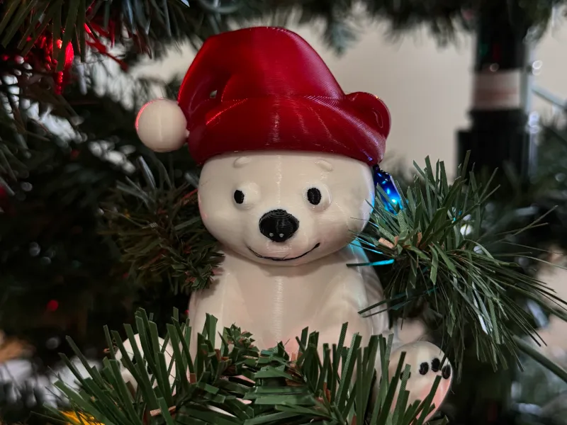 Polar Santa Bear