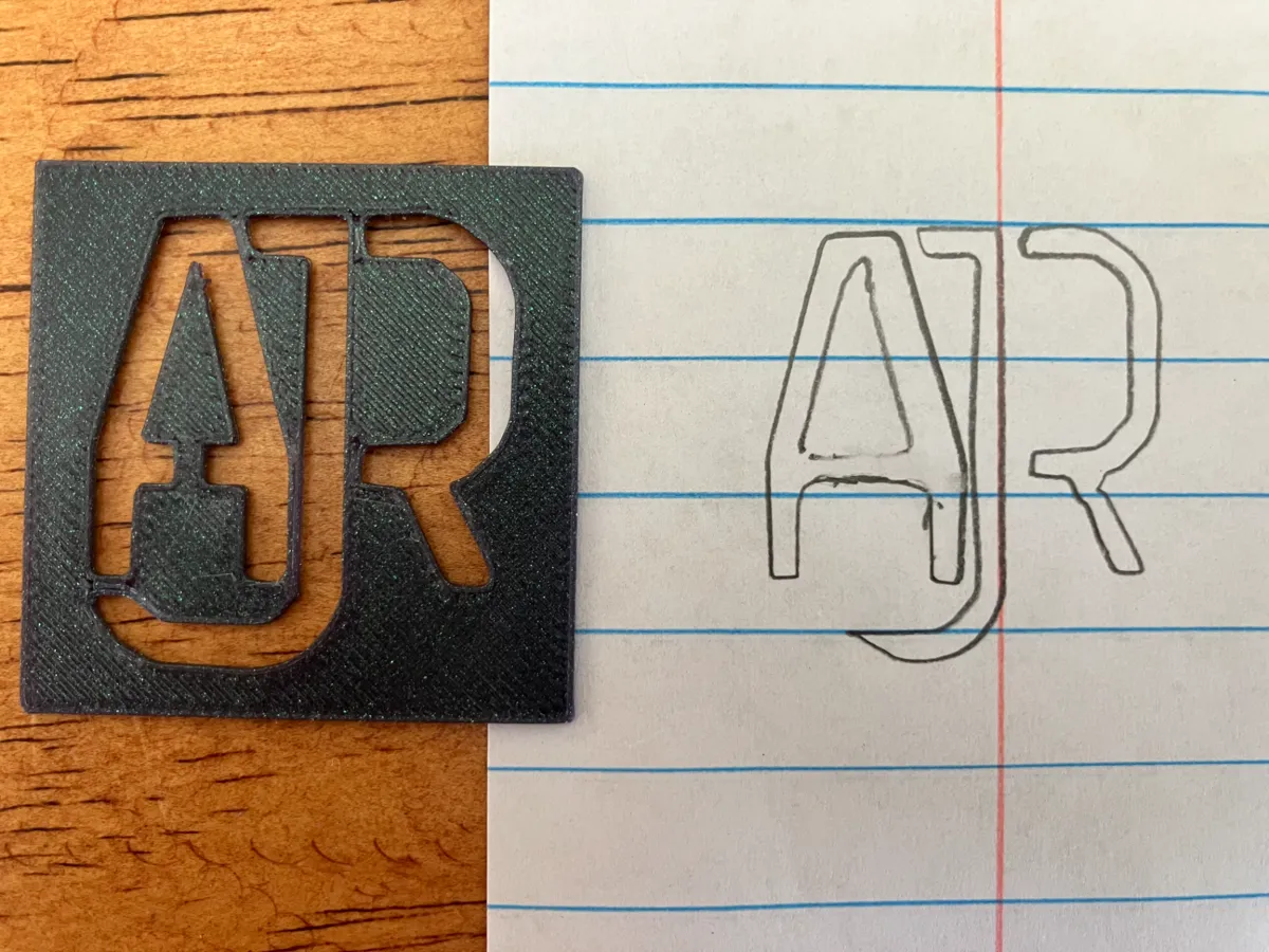 Plantilla del logotipo de AJR - Modelo de impresión 3D gratuito ...