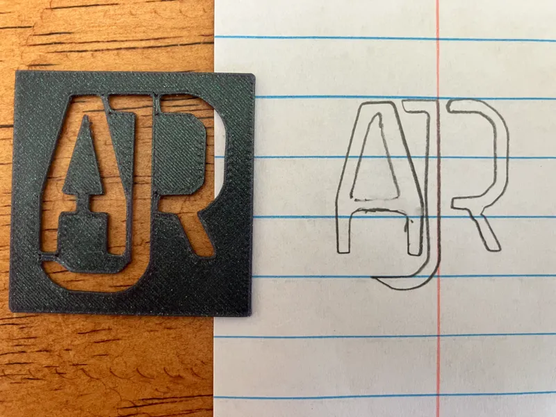 AJR Logo Stencil