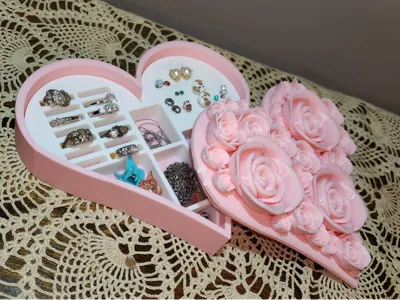 Sweetheart flower jewelry box