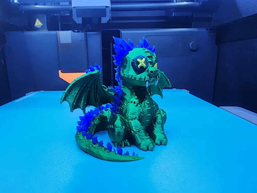 Horror Crystal Dragon - Free 3D Print Model - MakerWorld