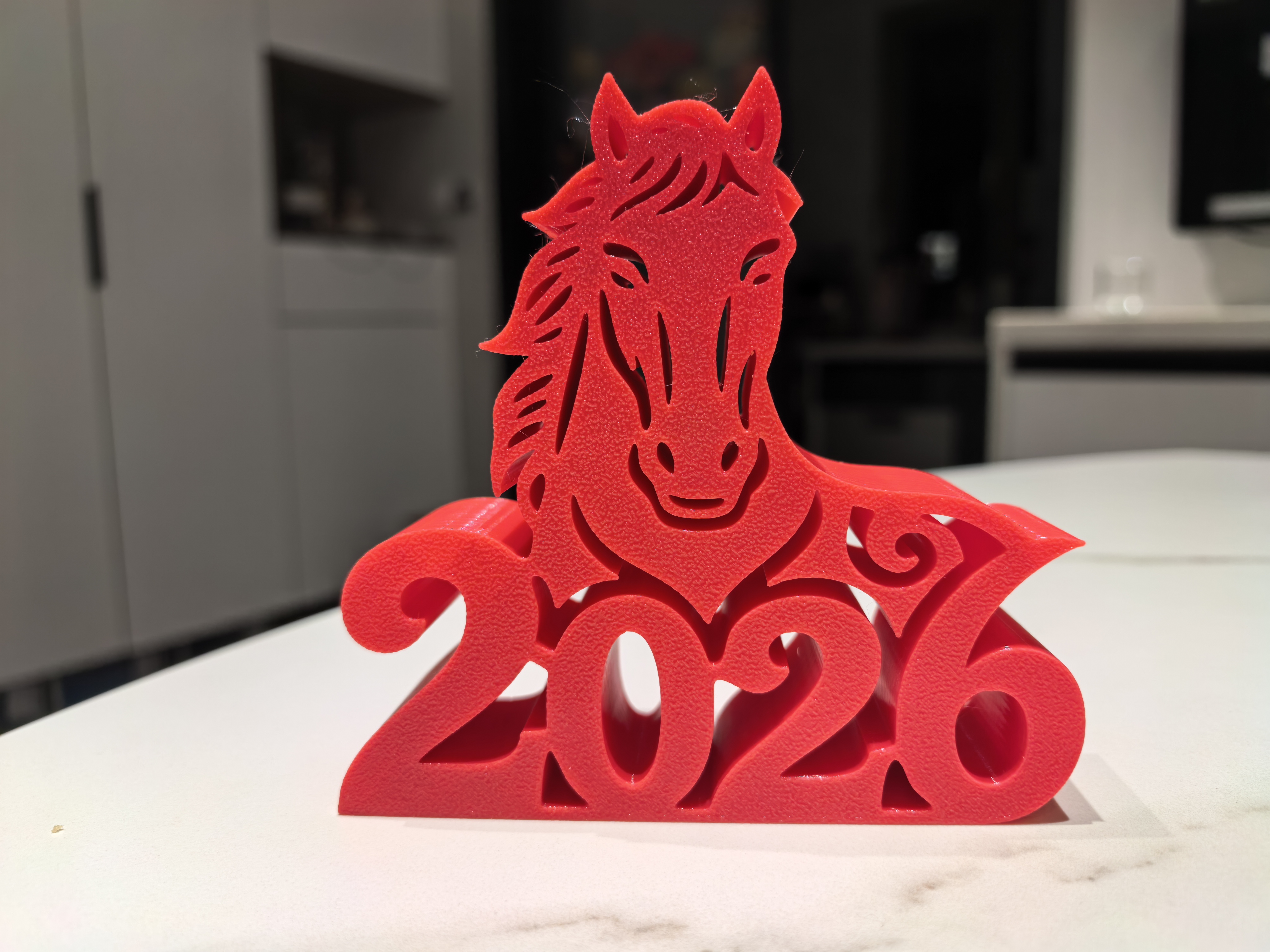 Miniatura 2 do modelo 3D 2026 马年桌面小摆件