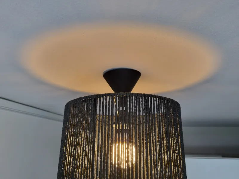 Sleek Ceiling Light Cover with M5/M6 Screw Mount