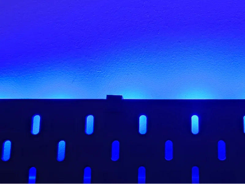 10mm LED Light Strip holder for outside of Skadis