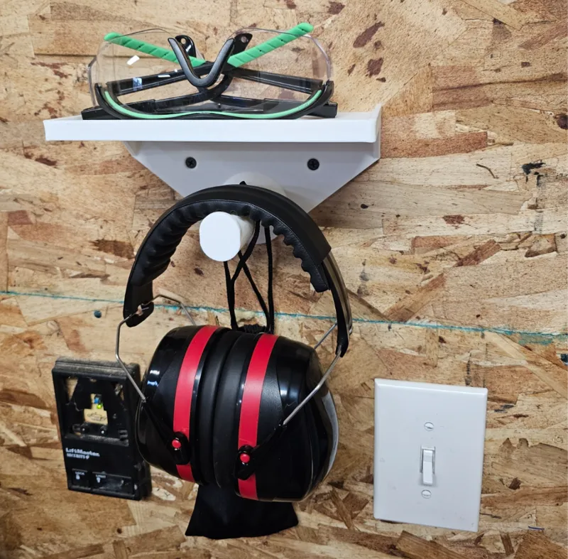 Ear & Eye protection wall mount