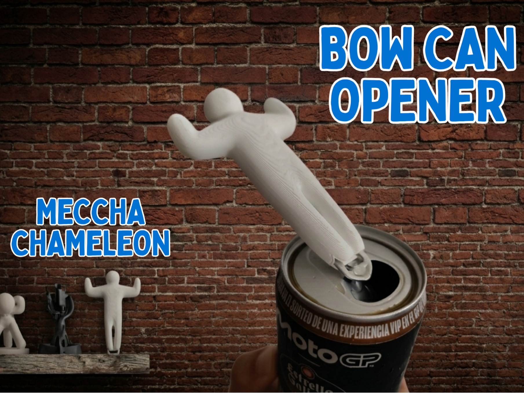 BOW CAN OPENER MECCHA  CHAMALEON MAGNET