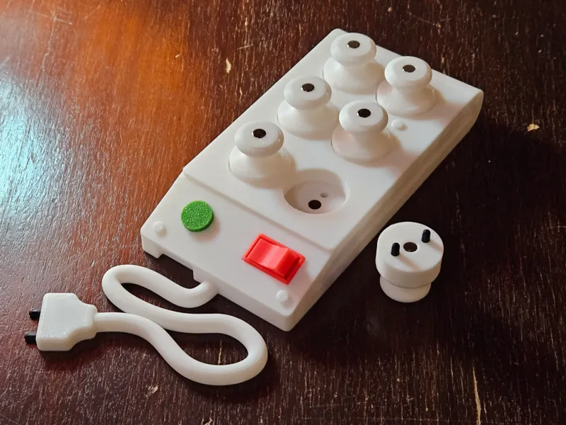 Magnetic Mini Power Strip Holder