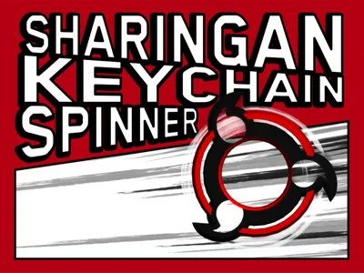 Sharingan Keychain Spinner